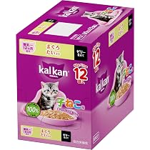 Amazon.co.jp: カルカン パウチ 子猫用 60g×12袋 まぐろ たい入り 離乳